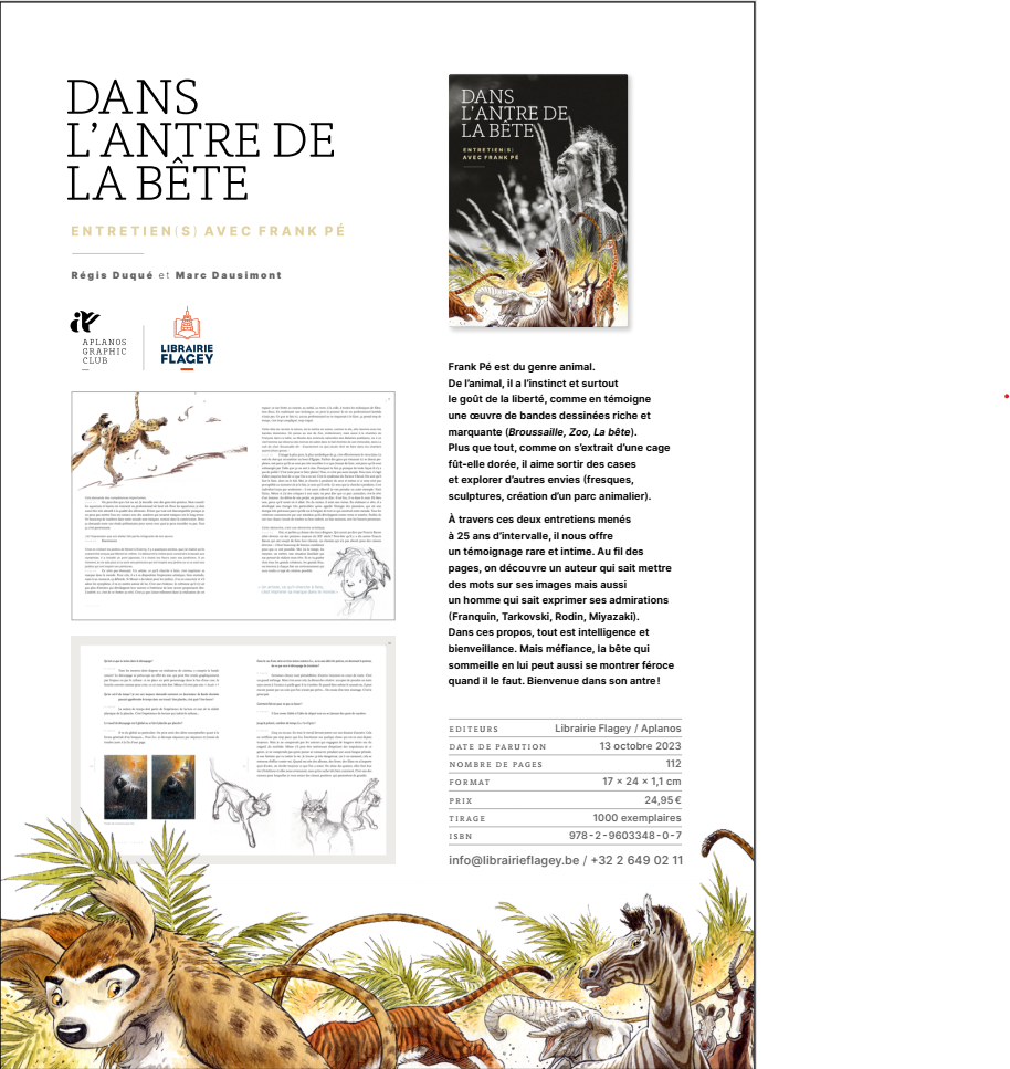 Dans l'Antre de la Bête - entretien(s) avec Frank Pé