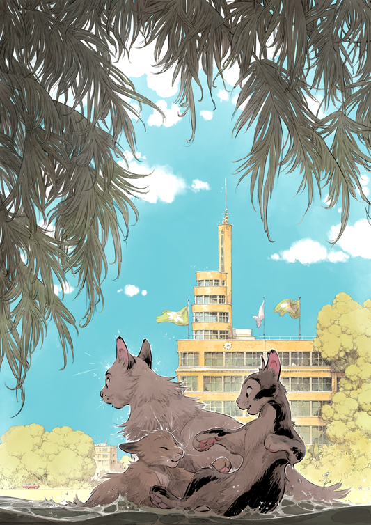 Affiche Félix Delep - L'étang des animaux